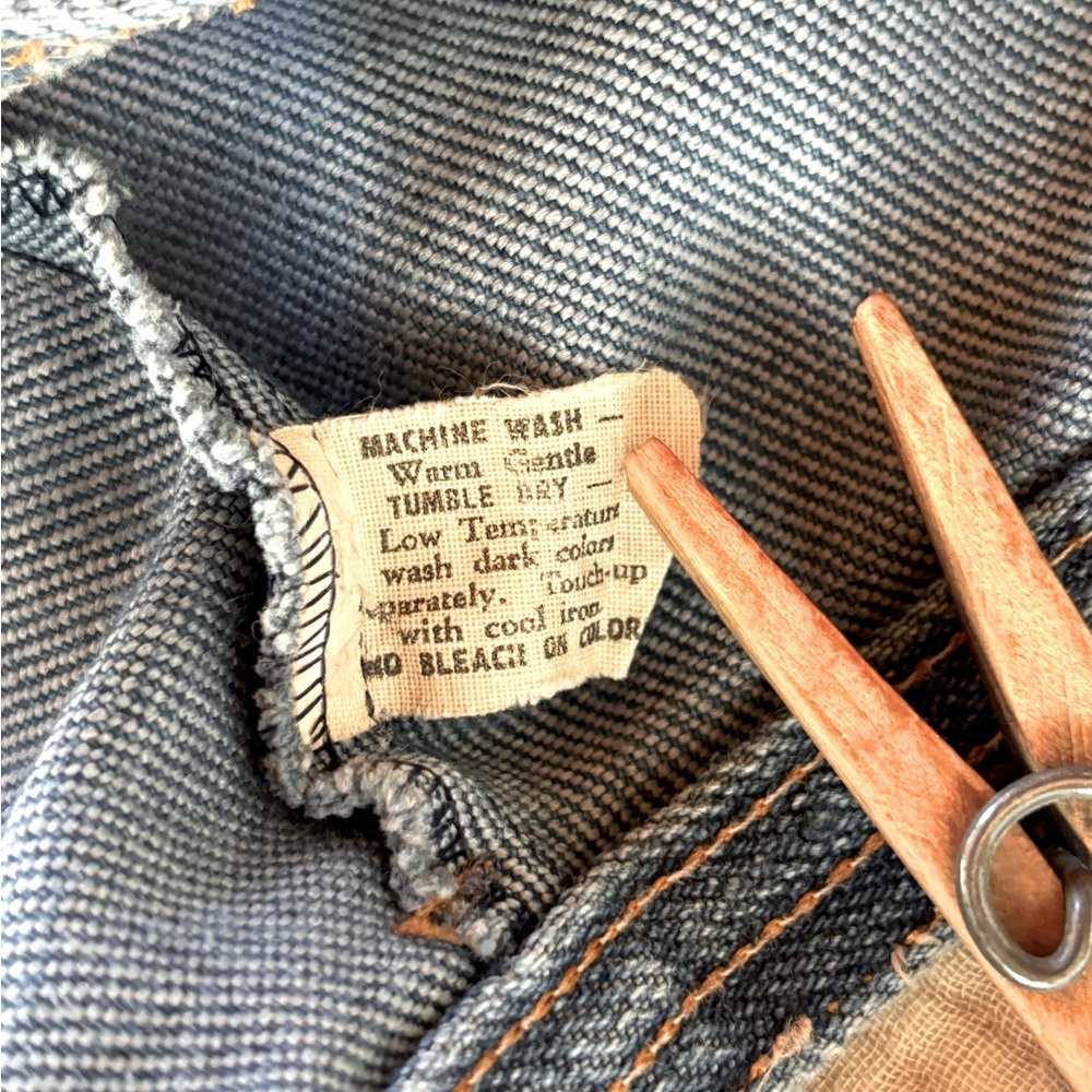 Vintage 70’s Union Made Denim Wrap Skirt - Picture 8 of 9